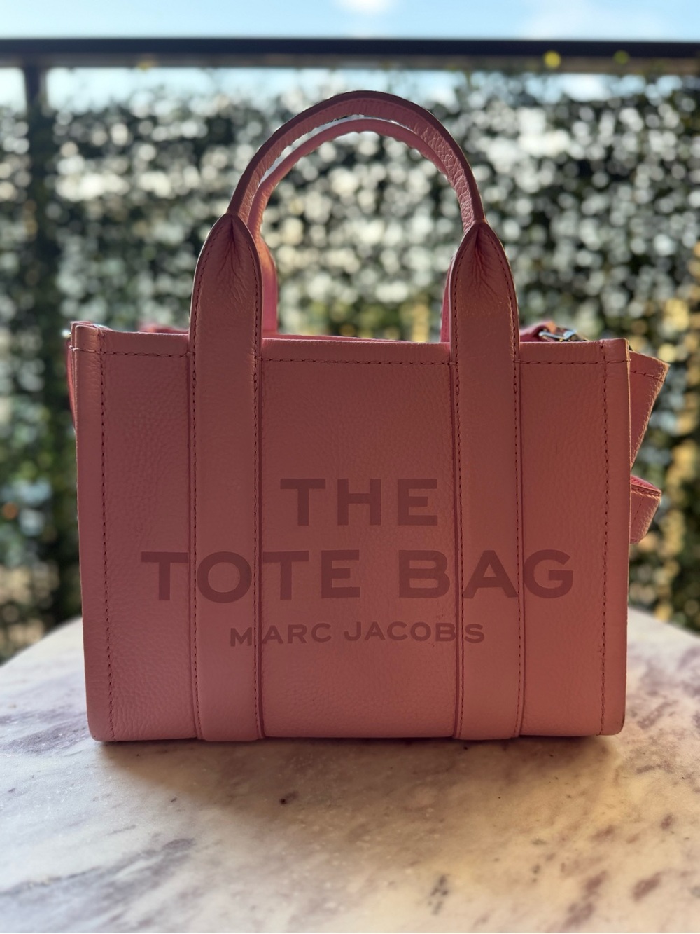 Marc Jacobs Pink Leather The Tote Bag
